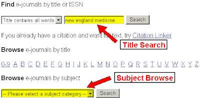 FReD search page