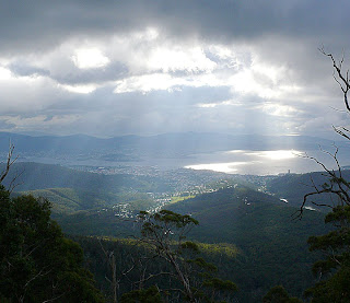 Hobart from Mt Wellington - 24 Feb 2007