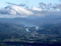 Huonville and the Huon River from Trestle Mountain - 17 May 2007