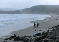 Ron and Phil on South Cape Bay beach - 26th May 2007