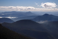 Northerly view to Mount Dromedary and beyond from Mount Wellington - 7th August 2010