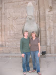 Edfu Luxor Egypt Me and Russell with Horus