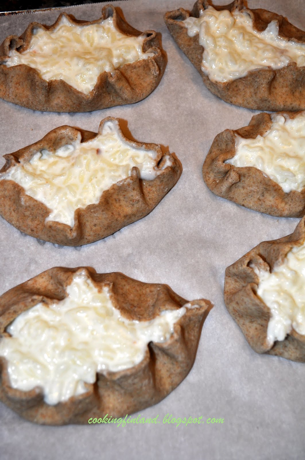 Cooking Finland Karelian rice pies with egg butterKarjalanpiirakka