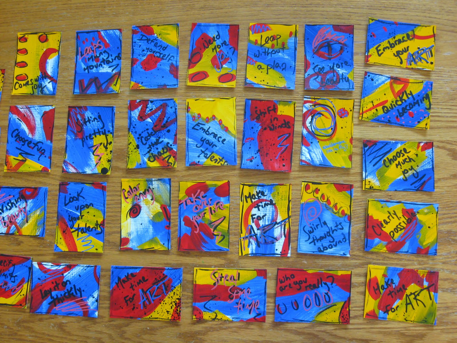 Blue Sand Studio Handpainted Artist Trading Cards