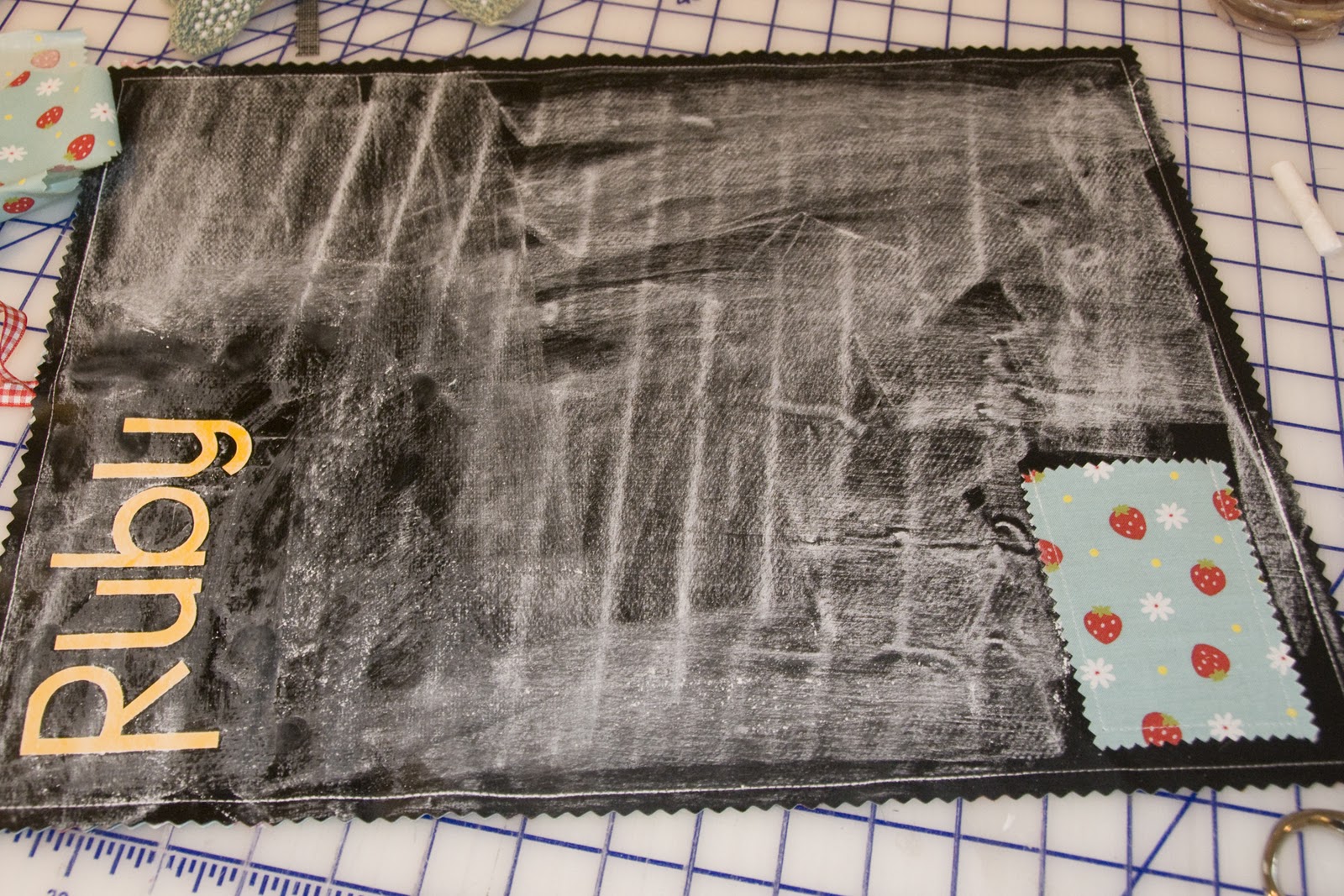 Chalkboard Placemat DIY Tutorial The Polkadot Chair