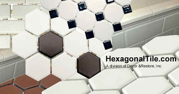 Black+and+white+hexagon+tiles