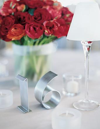 For more great table number ideas check out these websites
