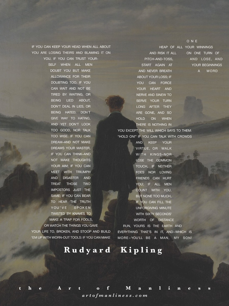 If Poem By Richard Kipling Poster