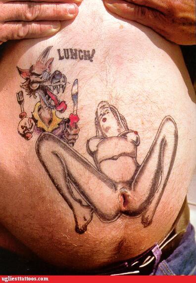 "Bad (Not Bad Ass) Tattoo" : Lunch. This tattoo speaks for itself and it 