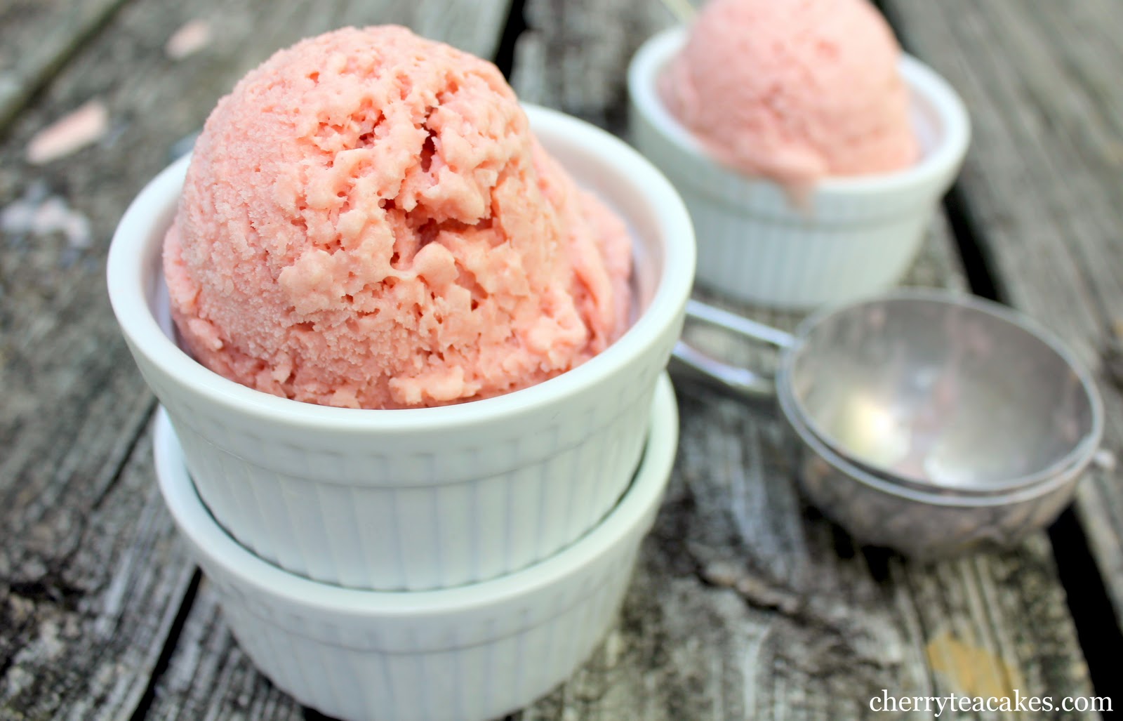 Cherry Tea Cakes Strawberry Balsamic Ice Cream