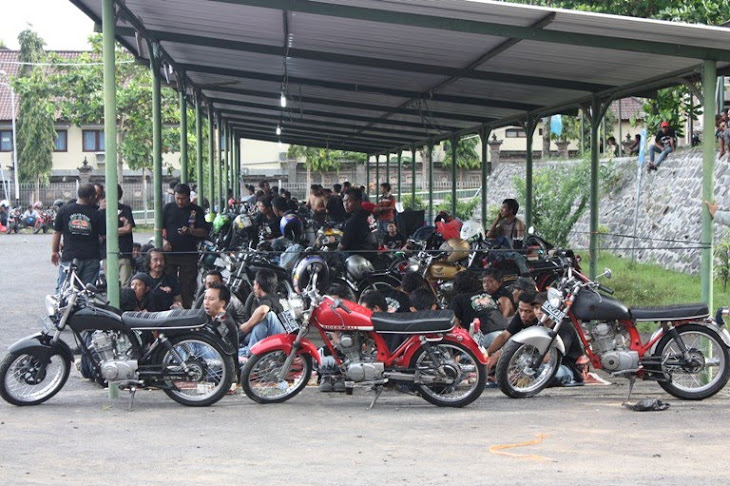 Rombongan Bikers dari berbangai daerah ikut meramaiakan acara