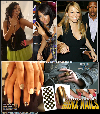 minx nails logo. Solange#39;s Minx nails for