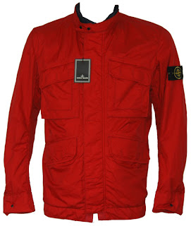 red stone island jacket