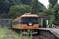 大井川鉄道 16000系 下泉駅にて。