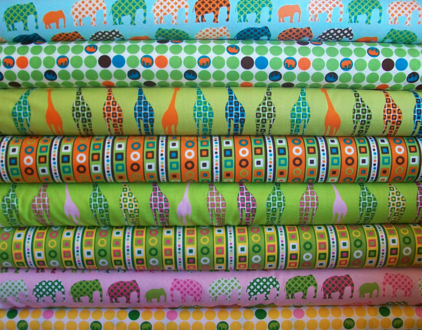 New Fabric from Daiwabo Japan Tip Top Elephants and Hippos and a