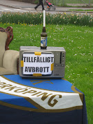 Konstinstallation vid Parken. Återigen har några kluriga IFKvänner varit i . (img )