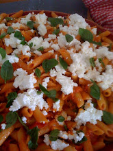 Ricotta, tomato and basil pasta