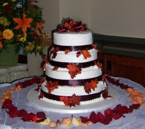 fall wedding cakes autumn