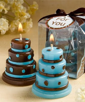 blue wedding cake souvenir ideas