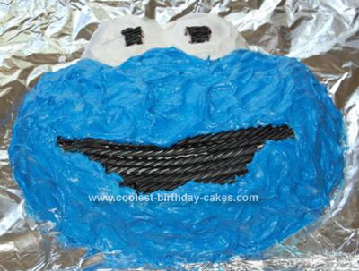 Cookie Monster cakes