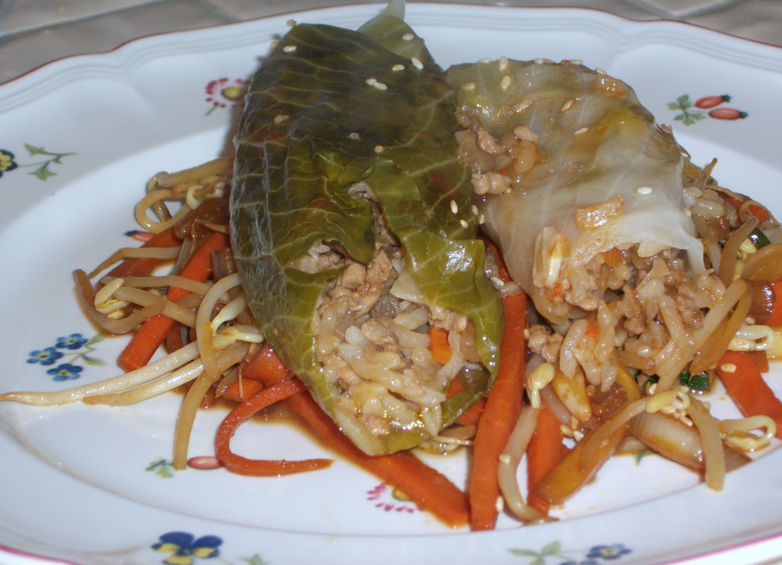 The Foodie Spot Cabbage Rolls Asian Spiced