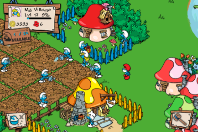 Smurfs' Village' game smurfs next month