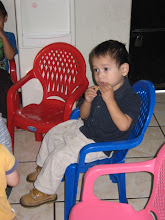 Mateo eating a cookie