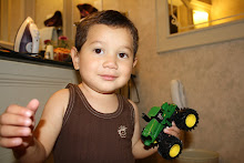 Mateo with his tractor