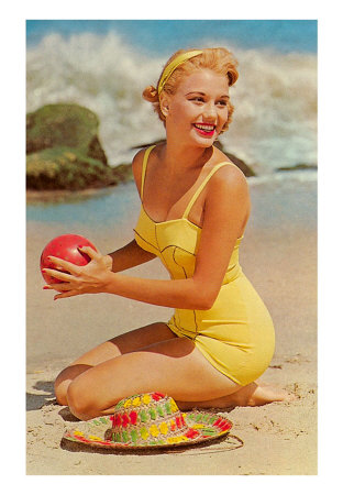 [BB-00003-C~Woman-in-Yellow-Bathing-Suit-with-Ball-Posters.jpg]