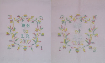  Front and Backside of the stitched piece