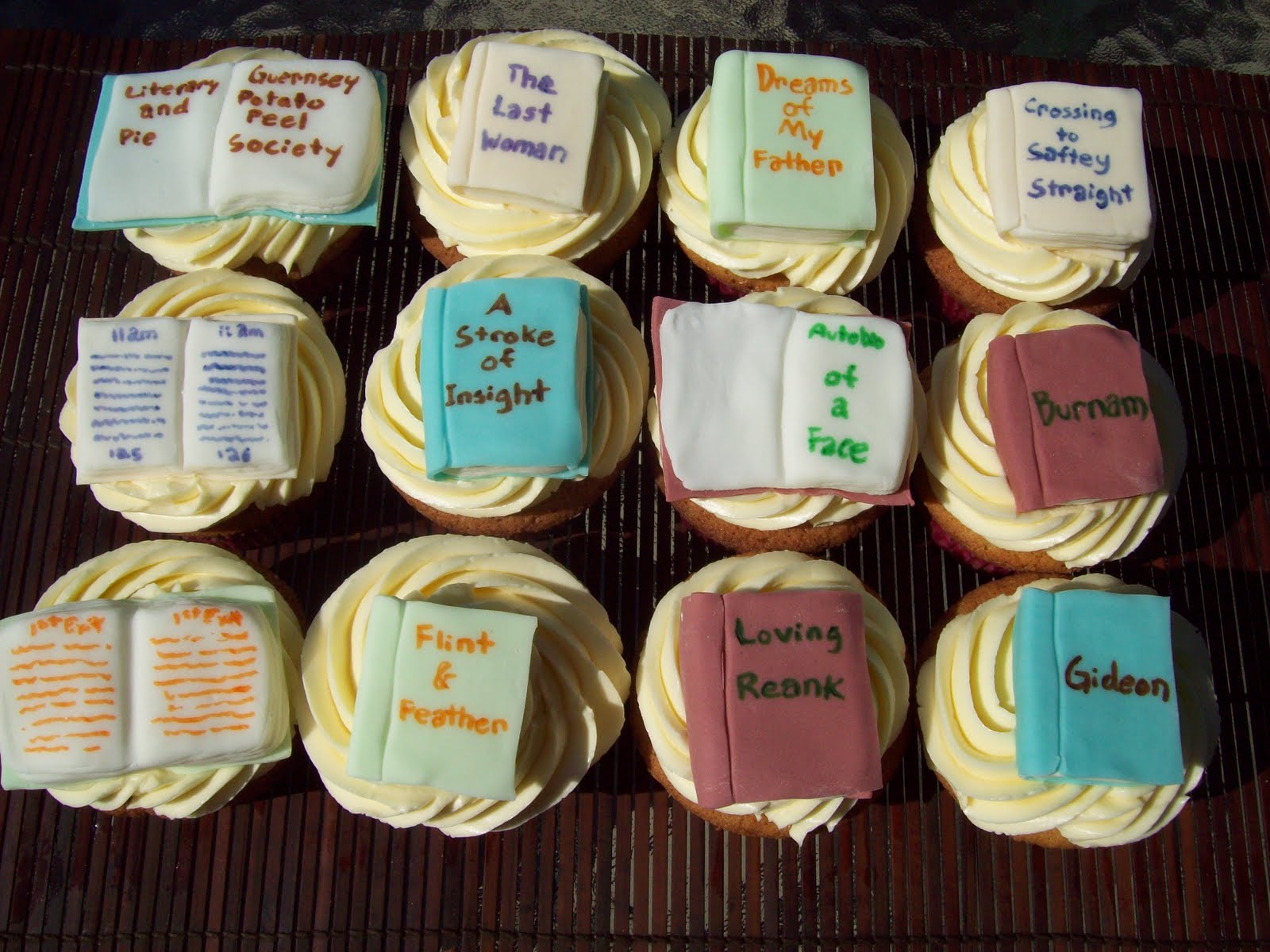 Iris and Olive's Cakes Blog Book Club Cupcakes