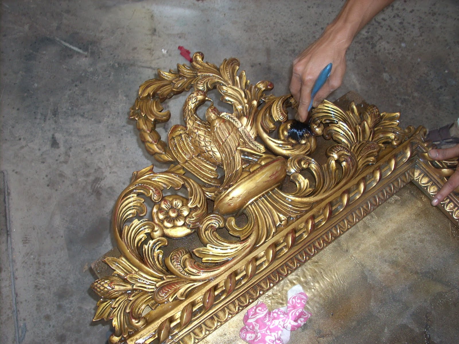 glaze on gold finish