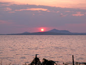 Beautiful sunrise over Lake Victoria