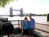 Brent and I in front of London Bridge