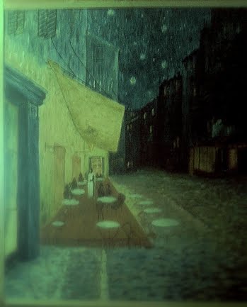 Kavarna v noči , naslikal brat - Intihar Ivan
