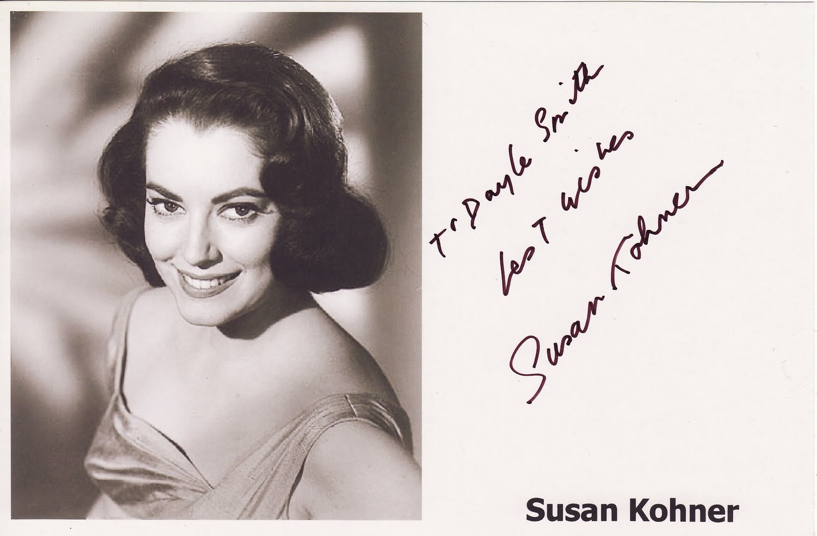 Kiwiautogal&rsquo;s Autographs: Susan Kohner