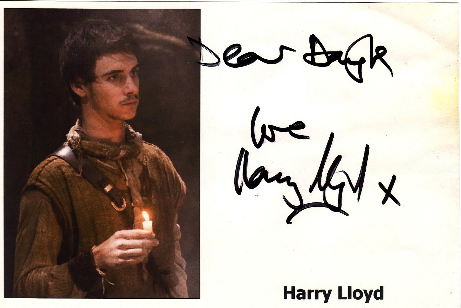 Kiwiautogal's Autographs Harry Lloyd