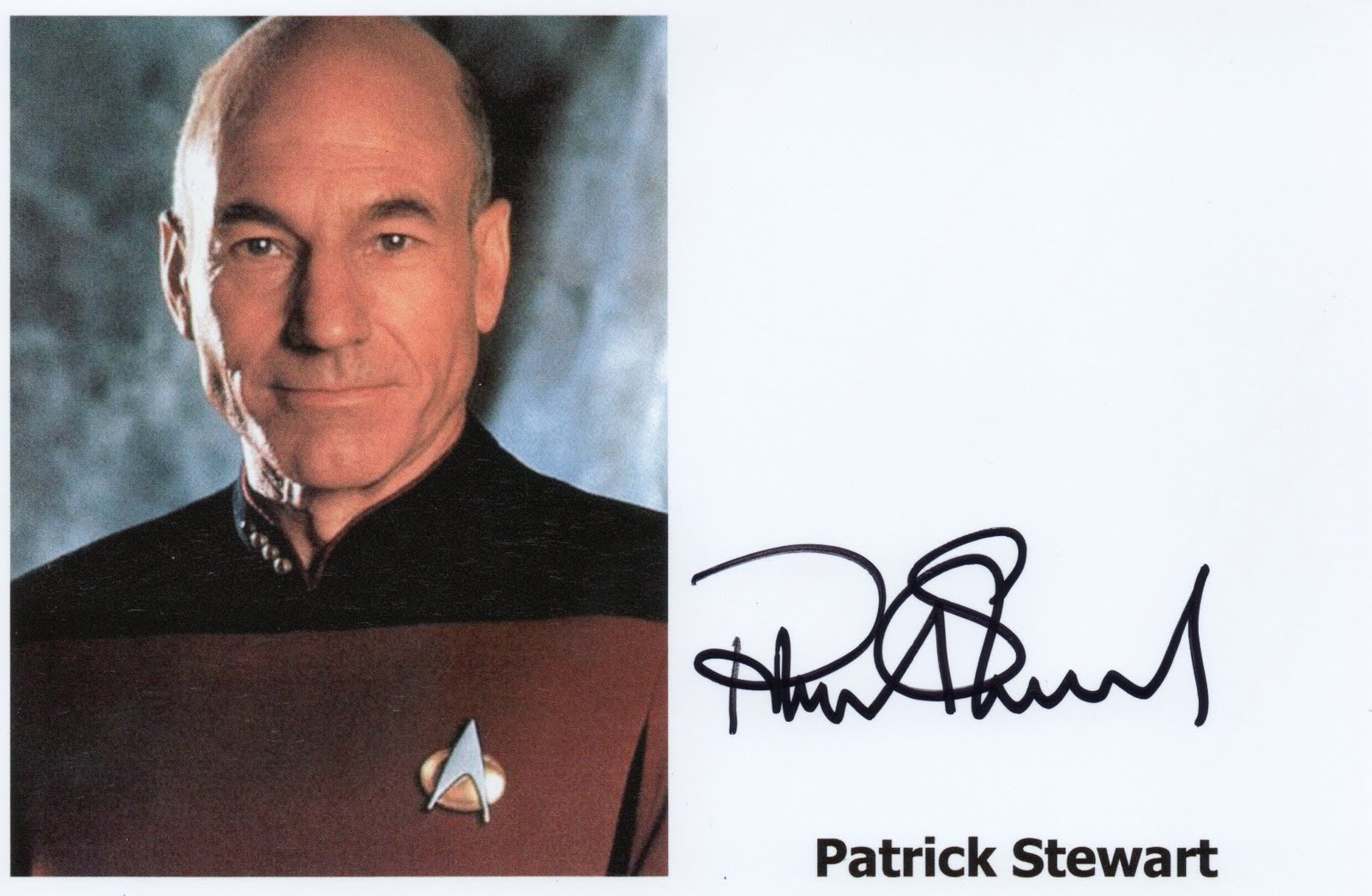 Kiwiautogal's Autographs: Patrick Stewart