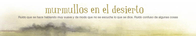 murmullos en el desierto