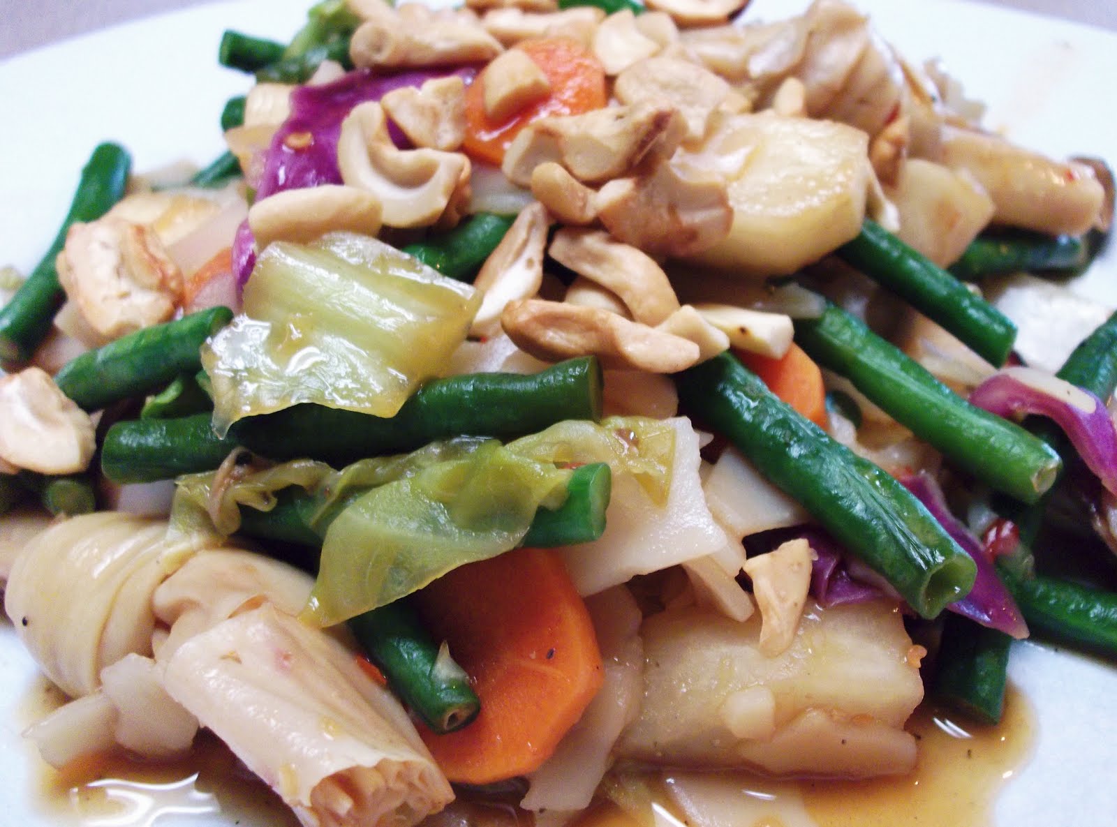 Just Another [Vegan] Health Freak Bean Curd Skin and Pho Noodle Stir Fry