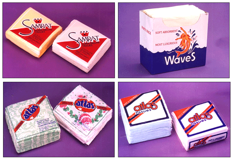 Manufacturers of various paper products Paper Napkins/Toilet rolls