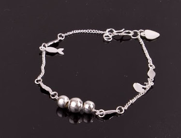 ball silver bracelet