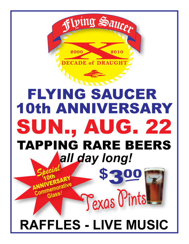 All Good Beer 10th Anniversary Party at Houston Flying Saucer