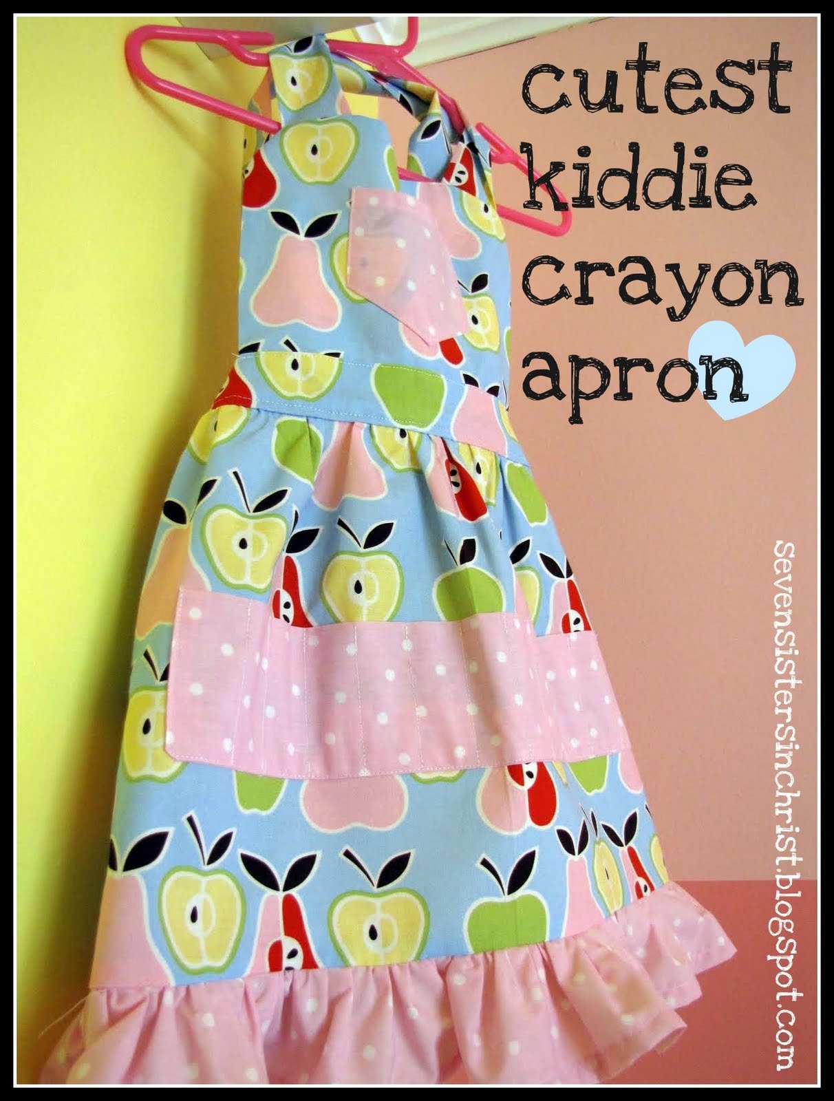 Seven Sisters cutest kiddie crayon apron♥
