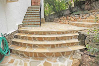 Villa Ines Isabel, area below kitchen steps - after