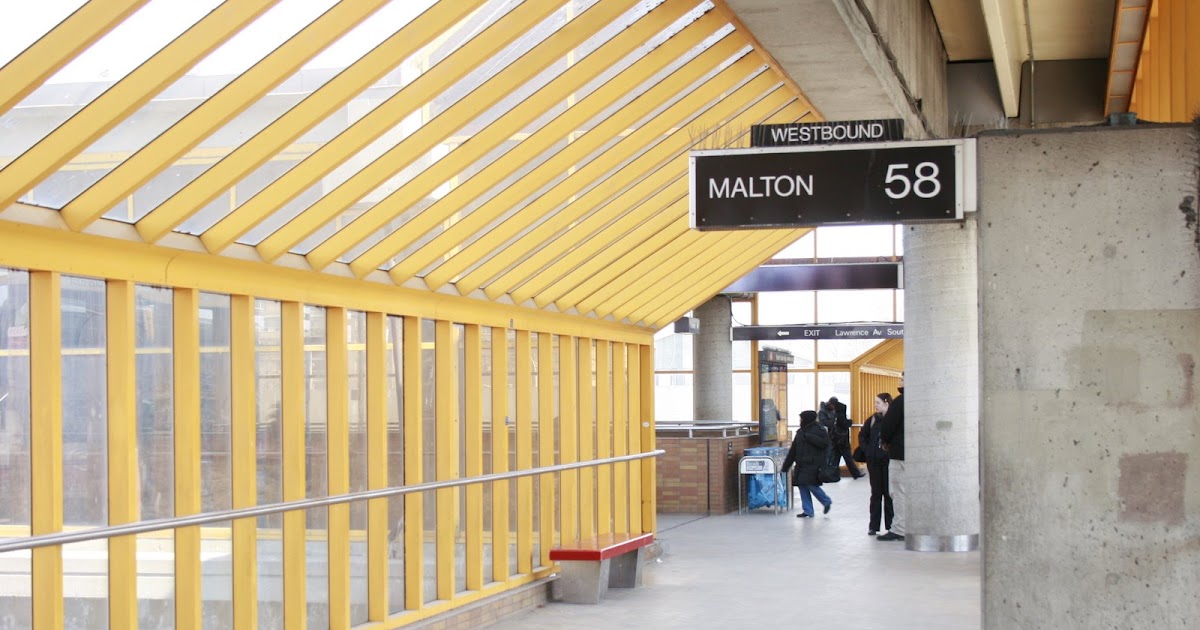 Buck Tracks TTC Lawrence West Station Bus Platform