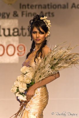 Sri Lankan Super Models on the ramp at the Ramani Arsecularatne Fashion Show 2009