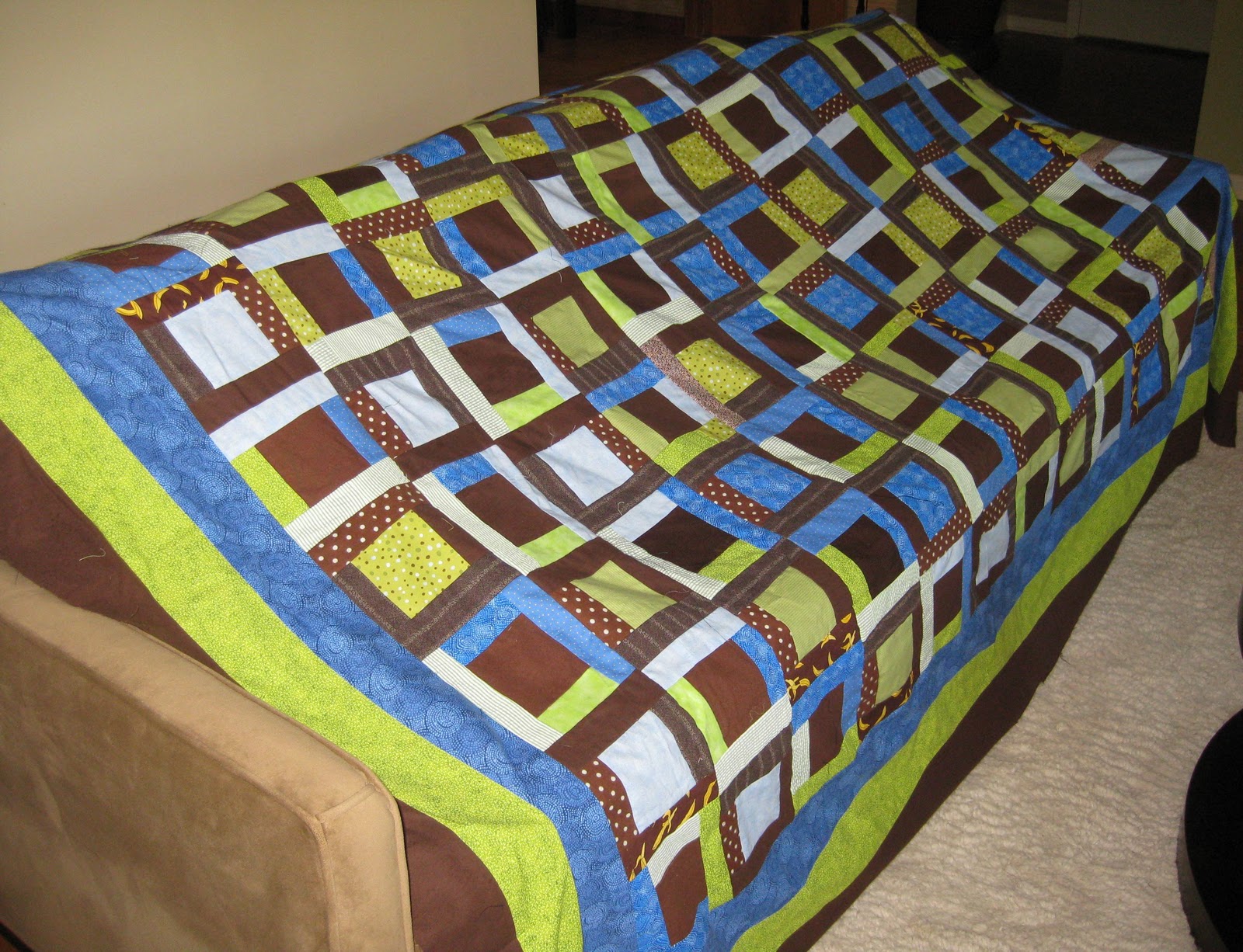 Crafters in the Sky Old Comforter Made into New Quilt