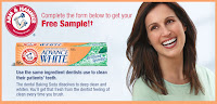 free sample of Arm and Hammer toothpaster