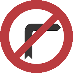 En este blog se encuentra prohibido girar hacia la derecha!